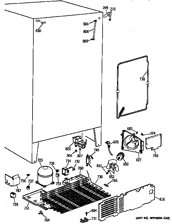 GE MSX25DRZBWW unit parts diagram