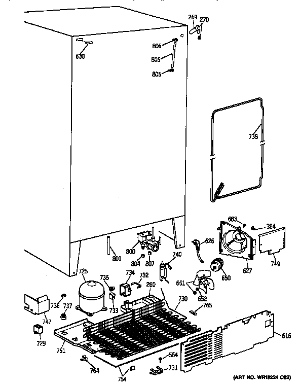 GE MSZ20BWZBWW unit parts diagram