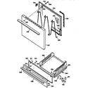 Kenmore 36261028890 door & drawer parts diagram