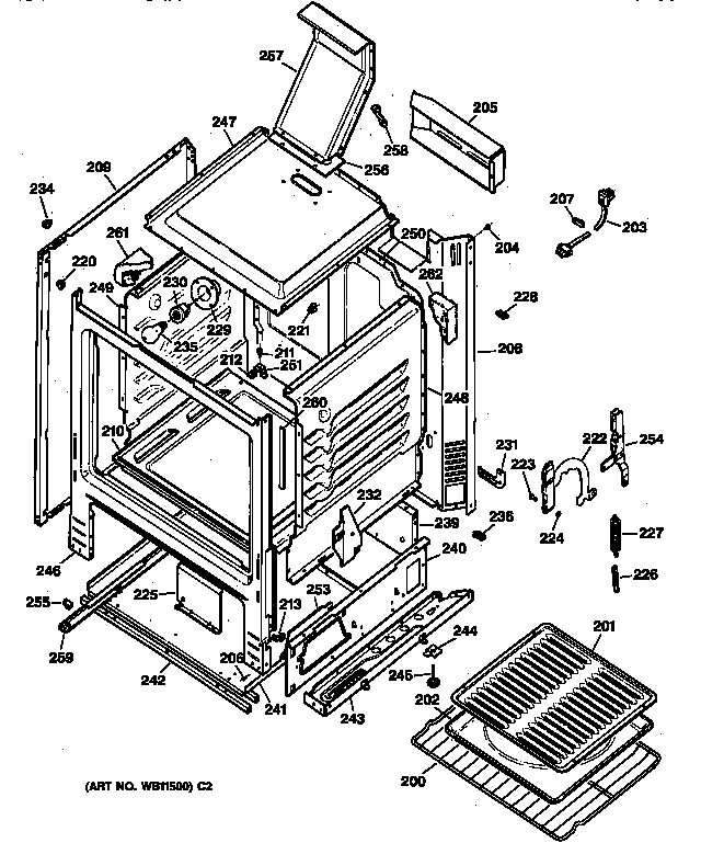 Kenmore 36271678890 body parts diagram