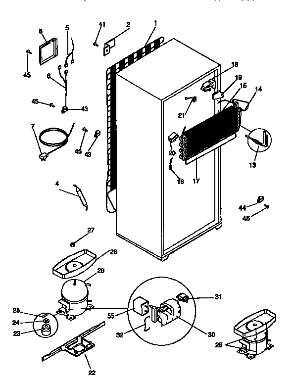 Kenmore 2539668422 unit parts diagram