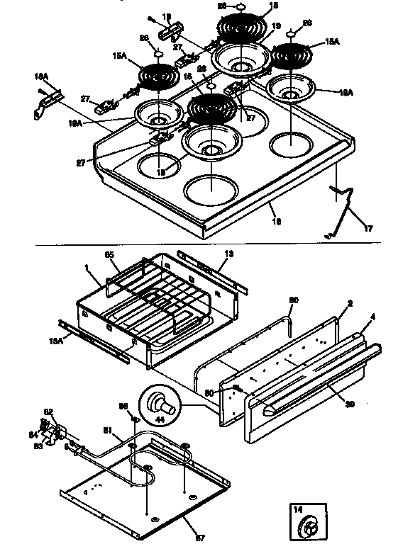 Kenmore 79097475790 top/drawer diagram