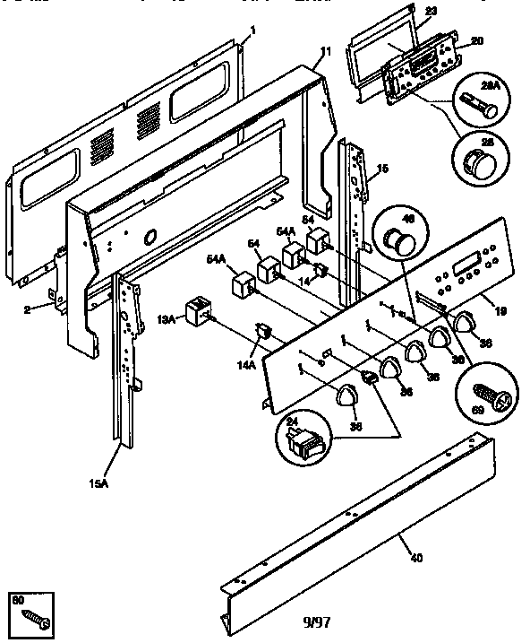 Kenmore 79097476790 backguard diagram