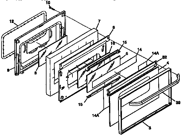 Kenmore 79097476790 door diagram