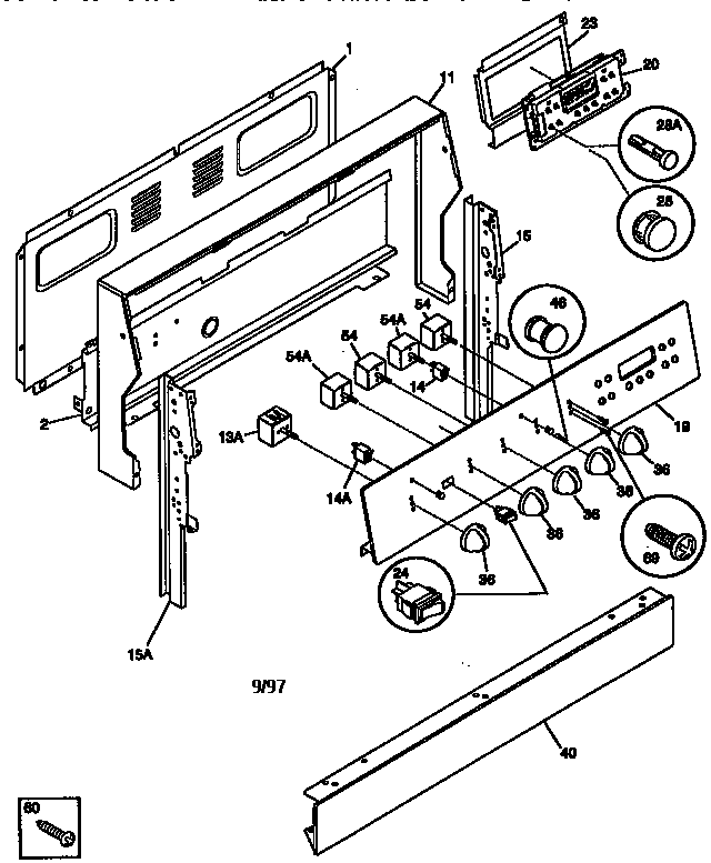 Kenmore 79097471790 backguard diagram