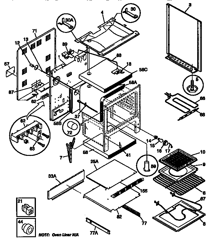 Kenmore 79097471790 body diagram