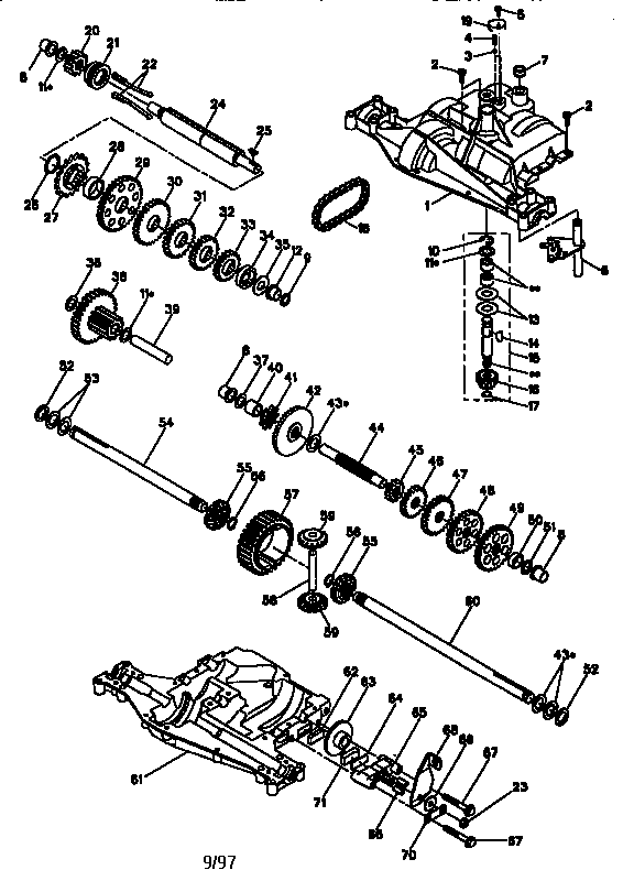 Craftsman 917258452 transaxle d4360-112 diagram