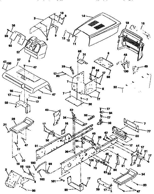 Craftsman 917258872 chassis and enclosures diagram