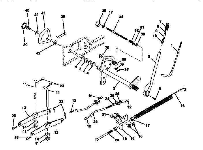 Craftsman 917258872 lift assembly diagram