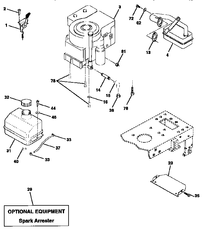 Craftsman 917258452 engine diagram