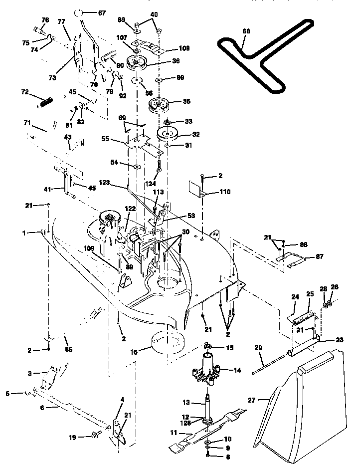 Craftsman 917258452 mower diagram
