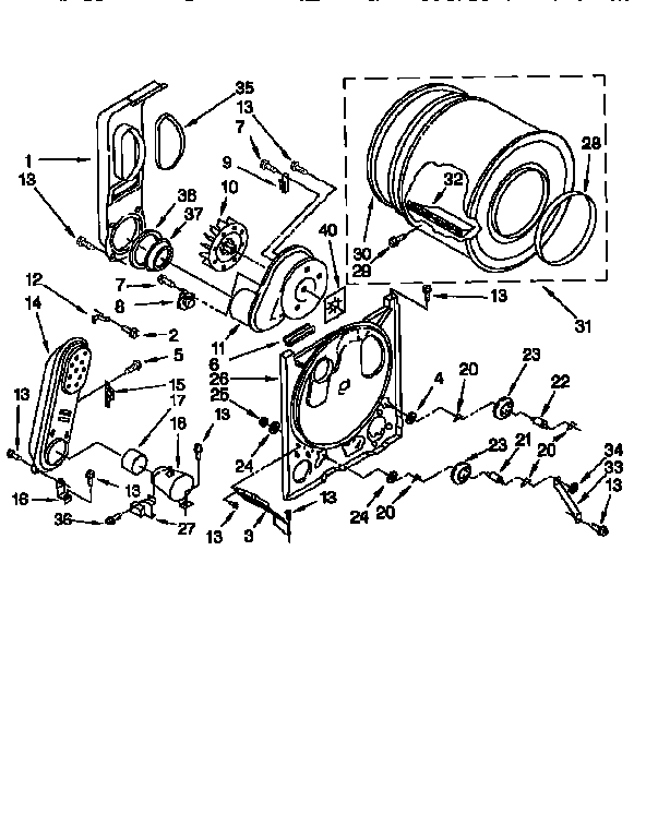Kenmore 11076512693 bulkhead diagram