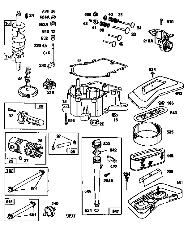 Craftsman 917250270 sump engine assembly diagram