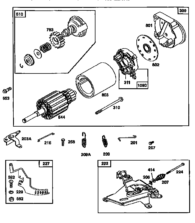 Craftsman 917250270 starter motor diagram