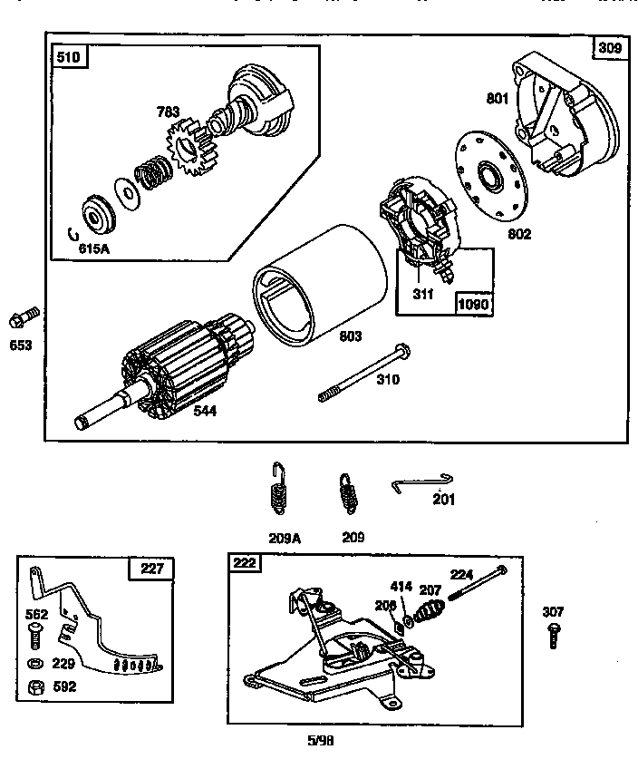 Craftsman 917259573 starter motor diagram