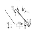 Craftsman 358798560 drive shaft and cutting head diagram
