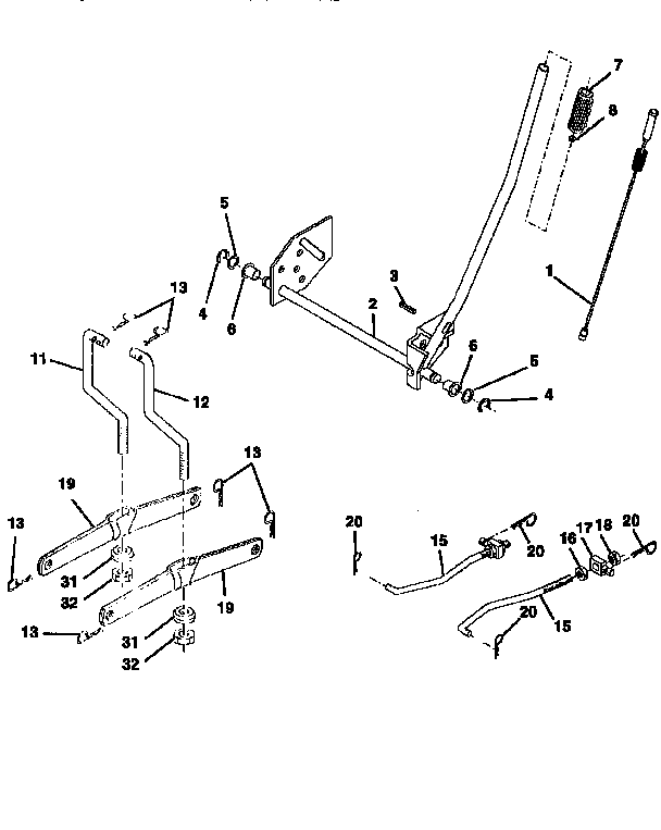 Craftsman 917258504 lift diagram