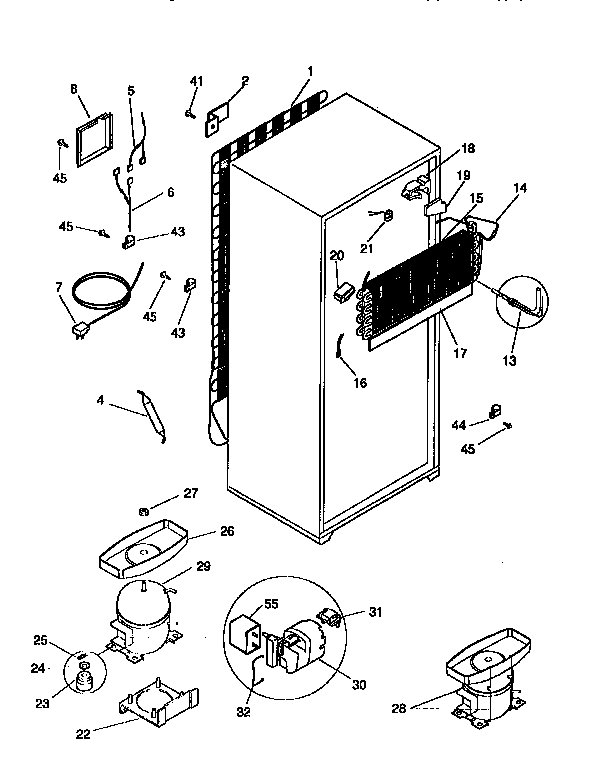 Kenmore 2539366444 unit parts diagram