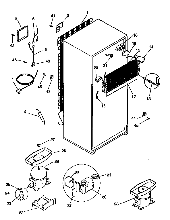 Kenmore 2539366746 unit parts diagram