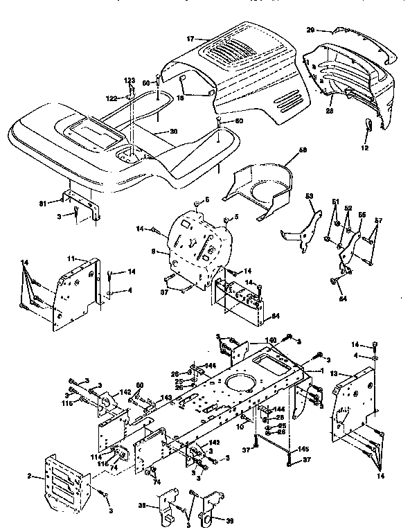 Craftsman 917259546 chassis and enclosures diagram
