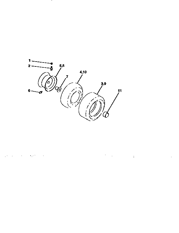Craftsman 917259546 wheel and tires diagram