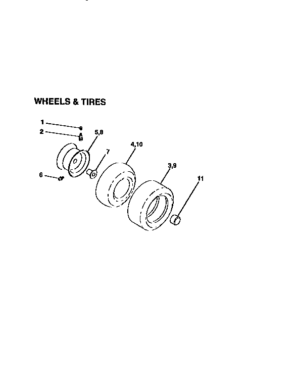 Craftsman 917259556 wheel assembly diagram