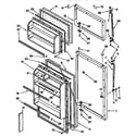 Whirlpool ET14JMXFN01 door diagram