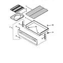 Whirlpool RF360BXEQ0 drawer and broiler diagram