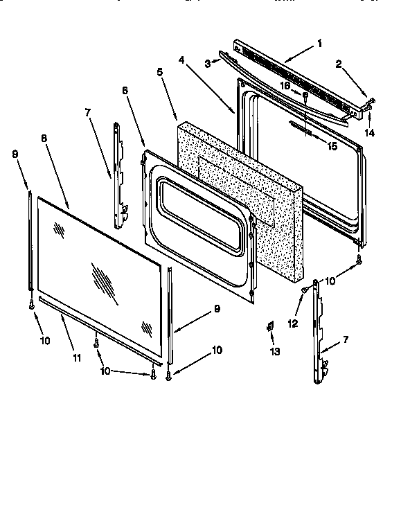 Whirlpool RF360BXEQ0 door diagram