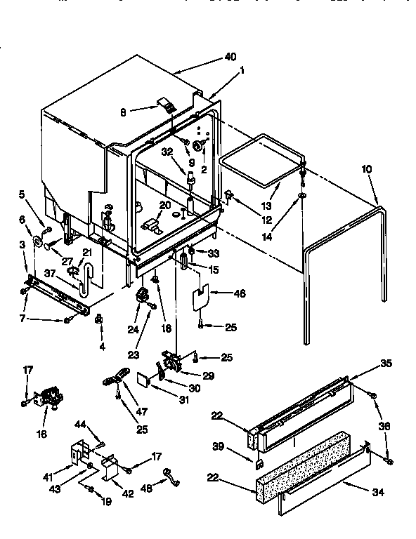 Kenmore 66515751790 tub assembly diagram