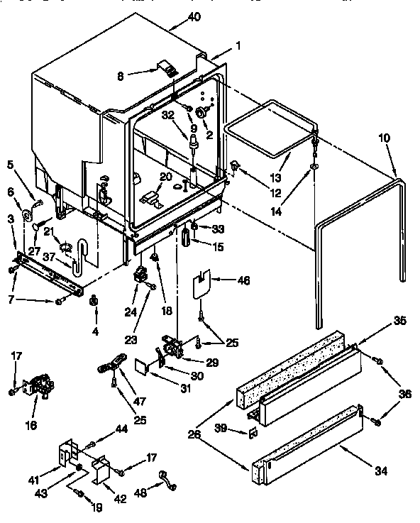 Kenmore 66516755790 tub assembly diagram