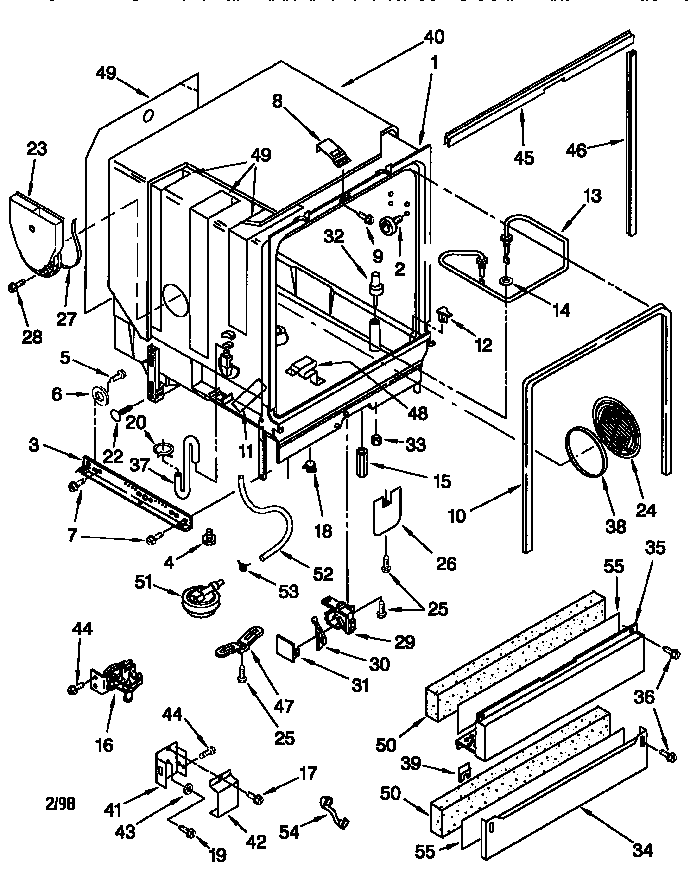 Kenmore 66515955790 tub assembly diagram