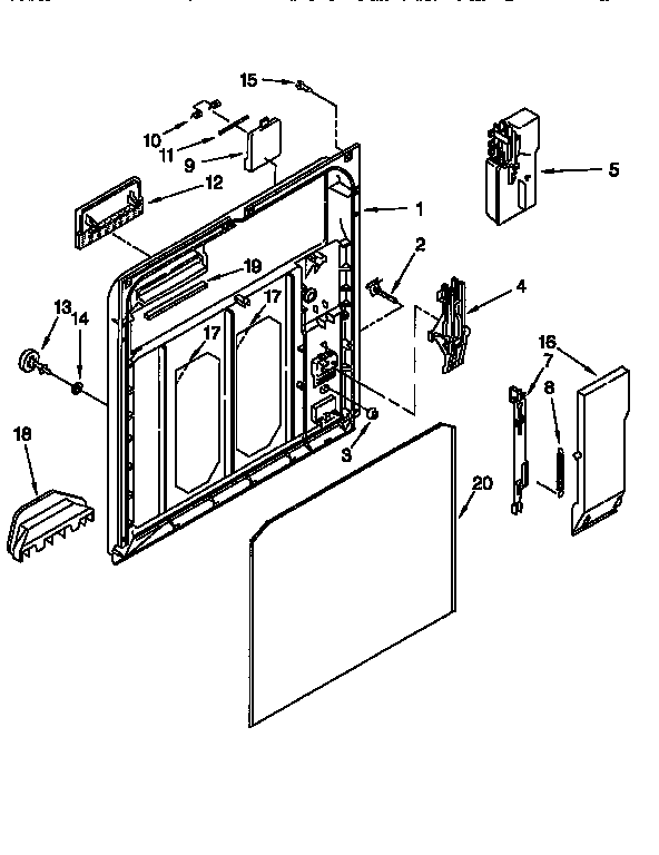 Kenmore 66515891790 inner door diagram