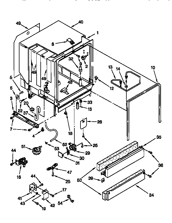 Kenmore 66515891790 tub and assembly diagram