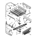 Kenmore 66515891790 upper dishrack and water feed diagram