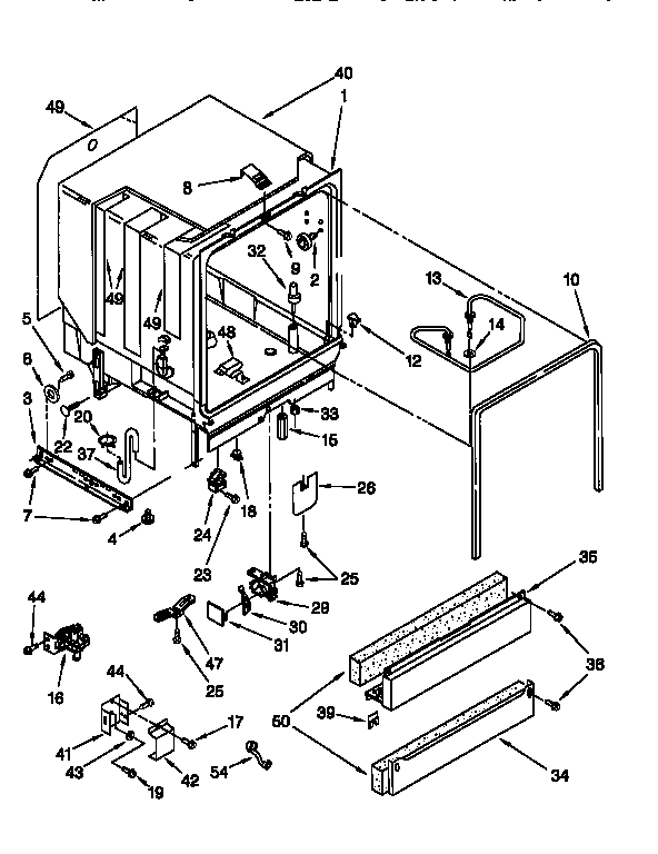 Kenmore 66516798790 tub assembly diagram
