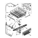 Kenmore 66516798790 upper dishrack and water feed diagram
