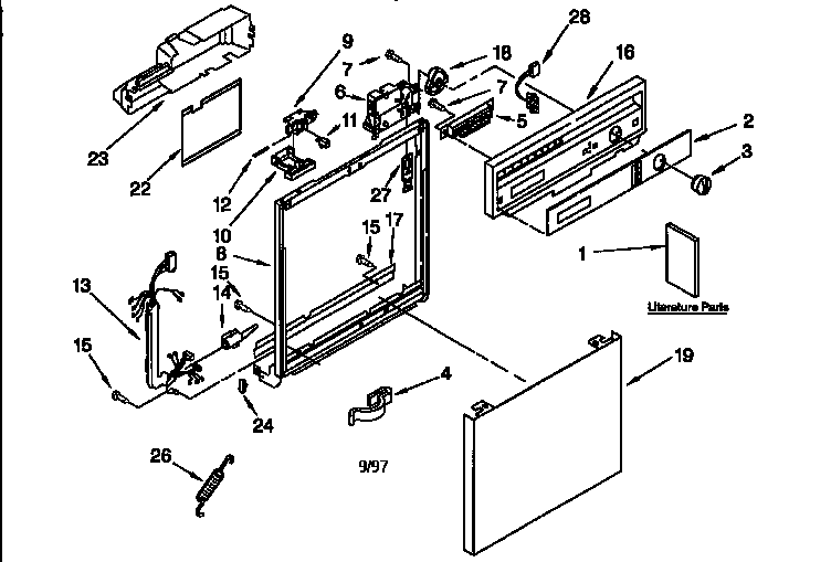 Kenmore 66515791790 door diagram