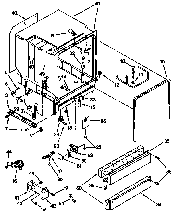 Kenmore 66515791790 tub assembly diagram