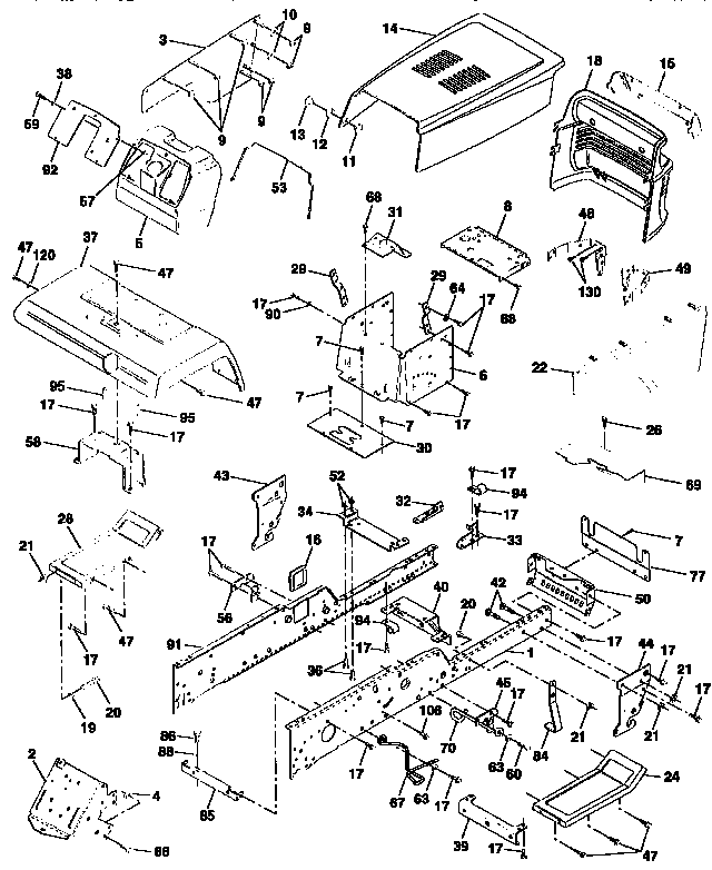 Craftsman 917258902 chassis and enclosures diagram