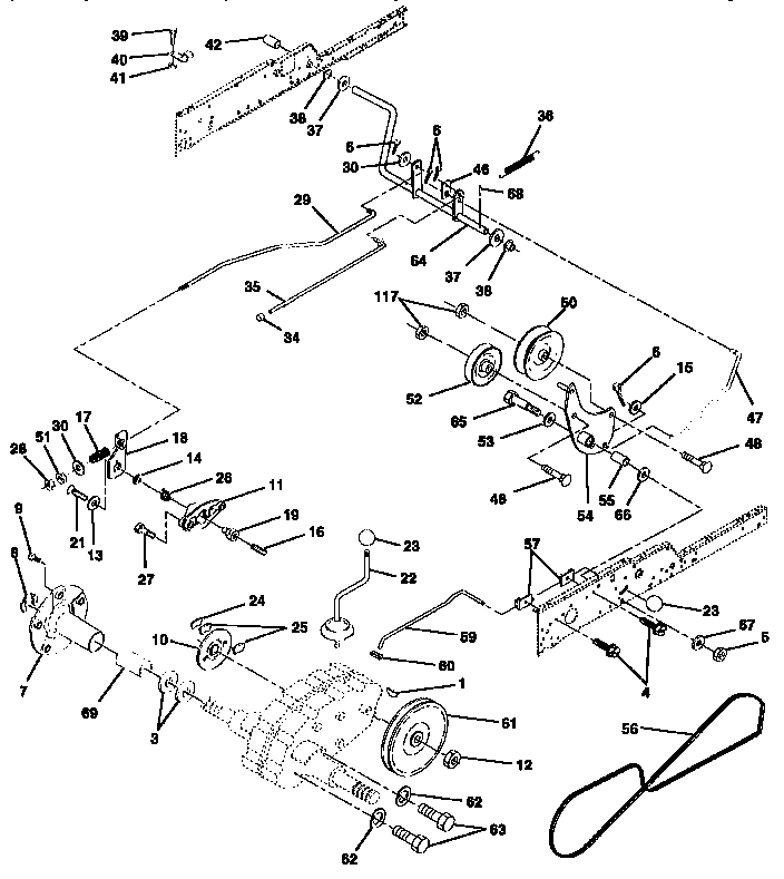 Craftsman 917258902 ground drive diagram