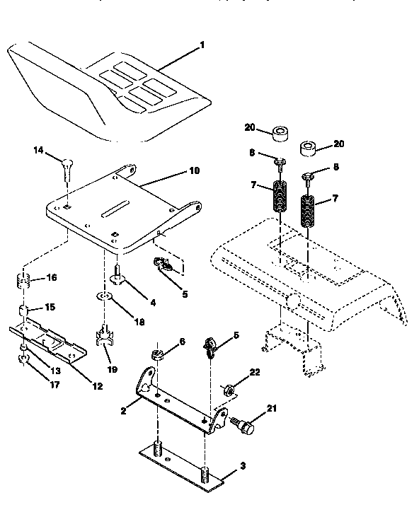 Craftsman 917258902 seat assembly diagram