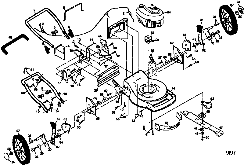 Craftsman 917379322 main frame diagram