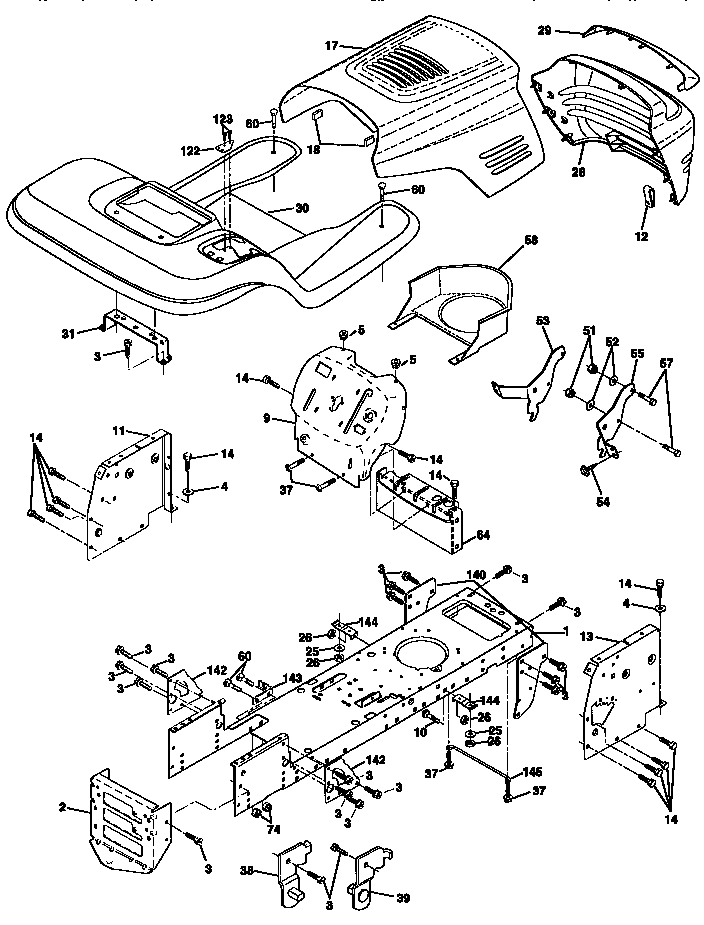 Craftsman 917259547 chassis and enclosures diagram