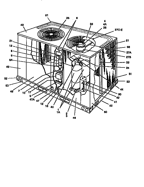 York E1FB120A46 condensing unit diagram