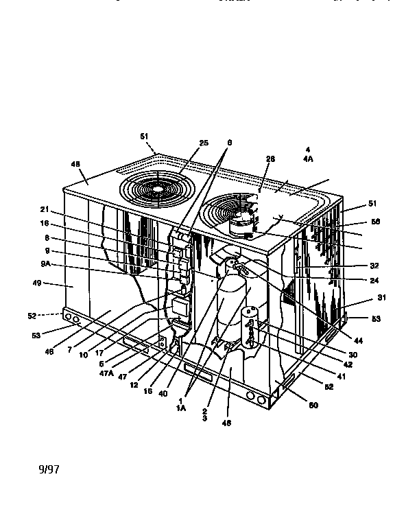 York E1FB120A58 condensing unit diagram