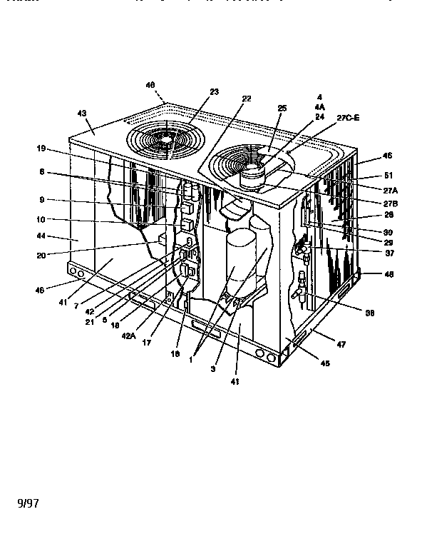York H1CE150A58 condensing unit diagram