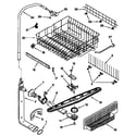 Kenmore 66515955791 upper dishrack and water feed diagram