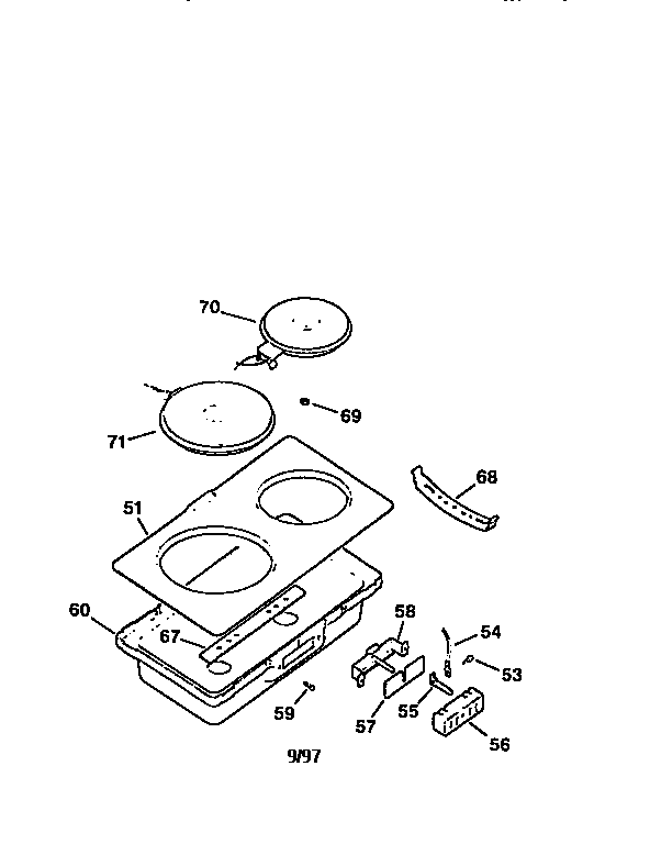 Kenmore 91142059 911.42059 accessory module diagram