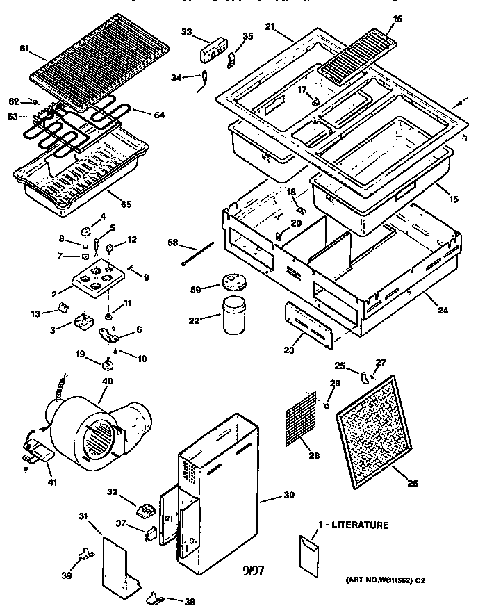 Kenmore 9114272791 cooktop diagram